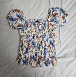 Floral Girls Blouse NWT